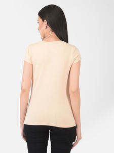 Venta al por mayor de camisetas de algodón 95% para mujer, Top elástico para mujer, ropa informal de manga corta para la temporada de primavera hecha en la India 2025 - Product Image 6