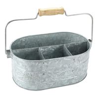 Ensemble pot de fleur décoratif extérieur et jardinière en métal galvanisé massif forme ronde jardin surélevé au design personnalisé