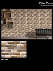 Venta caliente esmaltado decorativo 300x450 8mm QI 9052 acabado brillante cerámica porcelana baño azulejos de pared para cocina, sala de estar - Product Image 3