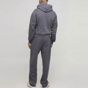 ชุดวอร์มผู้ชายแบบใหม่ ประดับเพชรเทียม สไตล์ลำลอง ชุดวอร์มผู้ชายประดับเพชรเทียม สำหรับฤดูใบไม้ร่วงและฤดูหนาว ชุดวอร์มผู้ชายประดับเพชรเทียม ขายส่ง - Product Image 4