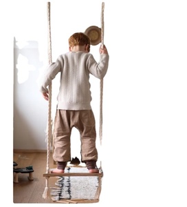 swing Toy Swings Sets baby swing <b>hammock</b> r COTTON HANDMADE NATURAL Baby Swing Set Style Color baby bedside sleeper - Product Image 1