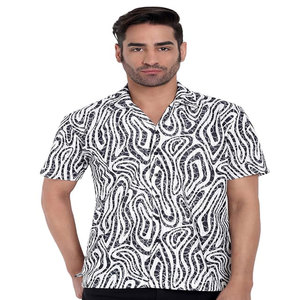 Camisa de manga corta Verano Media manga Casual Ropa de hombre con bolsillo Papá Desgaste Camisa de cuello cuadrado - Product Image 1