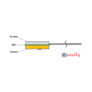 ETEILY alta precisión baja pérdida GPS/GLONASS parche activo antena 25*25 1,13mm Cable con conector UFL hecho en India - Product Image 3