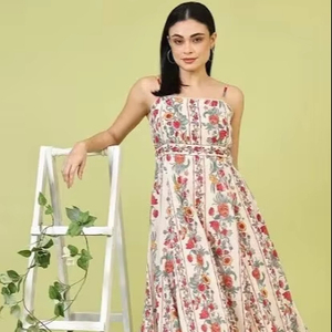 ชุดเดรสผ้าฝ้ายสไตล์โบโฮอินเดียสำหรับงานปาร์ตี้ฤดูร้อนหรือวันแม่ของขวัญที่มีสไตล์สำหรับผู้หญิงหรือเด็กผู้หญิง - Product Image 1