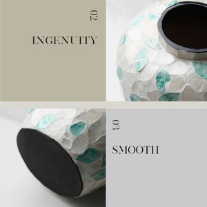 Jarrón decorativo de nácar hecho a mano más vendido, jarrón de exhibición artesanía vietnamita tradicional al por mayor - Product Image 6