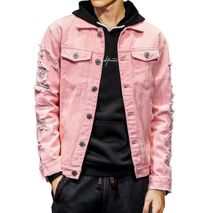 Chaqueta Vaquera Informal de Moda para Hombre, Nueva, en Oferta, de Alta Calidad, Cómoda, Color Oscuro - Product Image 1