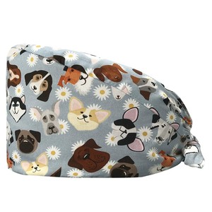 Cappello da Chef, Berretto Unisex per Personale Medico, Copricapo Regolabile per Capelli e Barba, Cappello Chirurgico con Fascia in Cotone Multicolore - Product Image 1