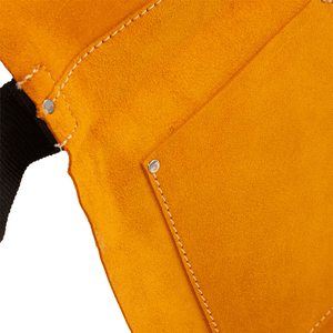 Delantal de soldadura de cuero de vaca sin mangas de alta calidad, resistente al fuego, Protector de cuerpo Industrial para trabajo - Product Image 4
