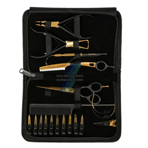 Pinces d'extension de cheveux de qualité professionnelle très vendues, kit d'outils d'extension de cheveux en acier inoxydable pour outil capillaire - Product Image 6