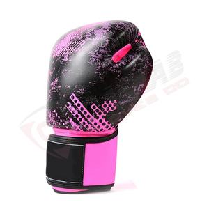 Vente en gros de gants de boxe imprimés en cuir Gants de boxe professionnels en cuir PU avec logo personnalisé bon marché OEM - Product Image 3