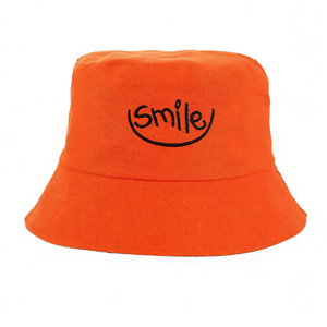 Chapeau de pêcheur personnalisé avec logo brodé, polyester/coton, respirant, pour un usage quotidien, pare-soleil, couleur unie, unisexe - Product Image 2