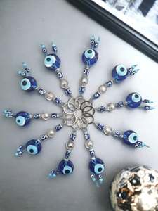 Evil Eye Bead Fashion Carabiner Keychain with Enamelled Tips 3D Shape Alloy Metal and Embossing Printing - Product Image 4