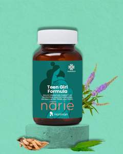 Fórmula para chicas adolescentes con Shatavari Ashoka Chasteberry para el apoyo de la pubertad, alivio del dolor, equilibrio hormonal y regularidad menstrual - Product Image 1