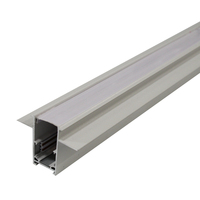 Système d'éclairage sur rail magnétique blanc moderne de 2 m, 48 V, encastré pour accessoires LED, corps en aluminium, pour usage professionnel et domestique (vente en gros)