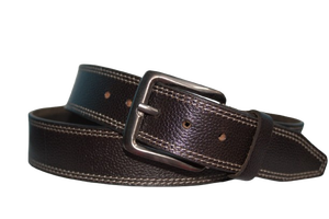 Ceinture en cuir de peau de vache extra premium style décontracté conception de couture personnalisable avec alliage pour boucle fournisseur en gros - Product Image 3