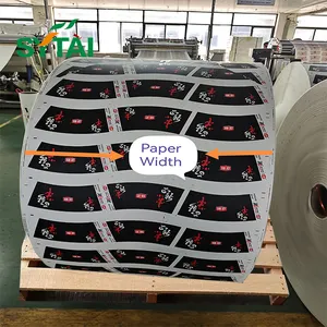 Rotolo di carta kraft patinata pe materia prima PLA rivestimento tazza di carta rotoli di lavagna stock