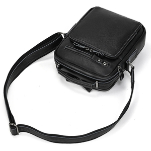 Factory Custom Waterproof Travel <b>Leather</b> <b>Men</b> Crossbody <b>Purse</b> Shoulder Bag - Product Image 1