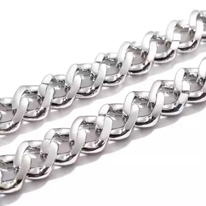 Collar Cubano Hip Hop de 13 mm con Incrustaciones de Circonitas, Plata 925 Chapada en Oro Rosa, Color D VVS, Eslabones Infinitos, Estilo Moissanita, para Boda o Compromiso - Product Image 2