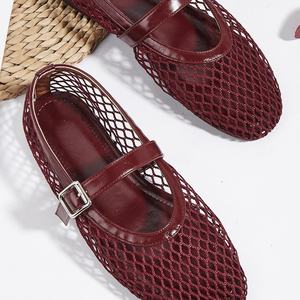 Chaussures plates en toile, imprimé jardin naturel, mocassins décontractés, respirants, en lin, style traditionnel féminin, chaussures d'été - Product Image 5