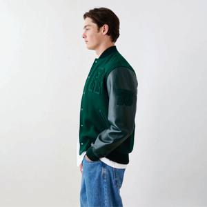 Venta al por mayor de chaquetas con logotipo personalizado para hombre, chaqueta de béisbol informal, abrigo con letras, chaquetas universitarias de algodón unisex - Product Image 3