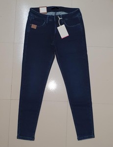 Pantalones vaqueros ajustados Lady Jean 249 arrugados de cintura alta para niñas jóvenes mujeres pantalones casuales cantidad XXL invierno algodón primavera Spandex sueño - Product Image 3