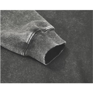 Sweat à capuche tendance pour homme en coton 100% imperméable, imprimé, effet usé, lavé, pour l'hiver - Product Image 3