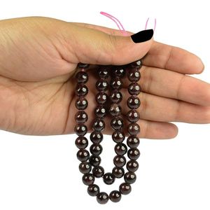 Cuentas Sueltas Redondas de Granate Natural de 8mm, 45-50 Piezas para la Creación de Joyas, Energía y Pasión - Product Image 4
