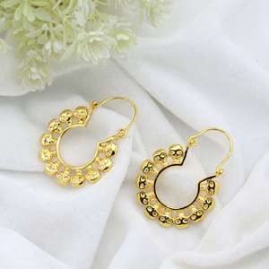 Pendientes de Aro de Latón con Múltiples Calaveras, Estilo Nuevo y Popular, Chapados en Oro de 18k, Estilo Punk, Biker, Vintage, Gótico, Calavera Guerrera, Venta al por Mayor para Mujer - Product Image 4