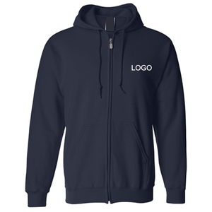 Custom Design Logo Unisex Blank Full Face Zip Hoodies - Product Image 1