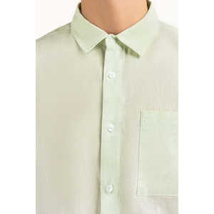 Chemises décontractées pour hommes 100% coton, fermeture à double boutonnage, tissu popeline satiné respirant, coupe classique, modèle ODM MN-CS-SS25-211 - Product Image 1