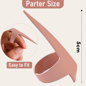 Anneau de sectionnement de cheveux bricolage de qualité supérieure outil de séparation de doigt en acier métallique réglable tressage Durable y compris colle à dentelle - Product Image 3