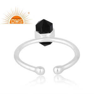 New Trending Sterling Silver Natural <b>Black</b> Onyx Gemstone <b>Ring</b> Custom Design Jewelry for <b>Women</b> Gift for Her - Product Image 2