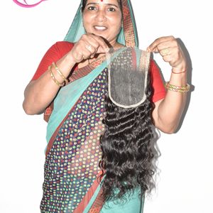 Commandez en ligne maintenant : Cheveux indiens ondulés HD Closure, texture temple, cuticule saine, prix de gros compétitif pour l'exportation. - Product Image 3