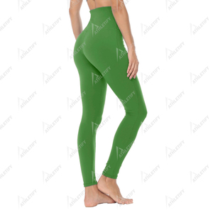 Venta al por mayor de mallas de yoga con cintura elástica para mujer medias de gimnasio de cintura alta para Fitness Yoga y ropa deportiva a granel OEM suministro de fábrica buena - Product Image 4
