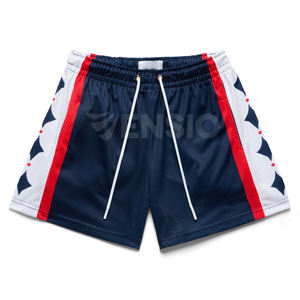 Pantalones Cortos Deportivos al por Mayor con Logotipo Personalizado, 100% Poliéster, Transpirables, de Secado Rápido, Cintura Elástica, para Hombre y Mujer - Product Image 3