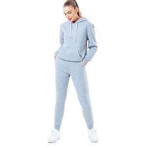 Logo personnalisé femmes survêtement femmes survêtement jogging polaire costume Joggers pantalon sweat survêtement vêtements de gym - Product Image 3