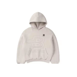 2025 Logo personnalisé léger hiver surdimensionné sweats à capuche avec motif solide pulls à col pour hommes-Vente en gros - Product Image 1