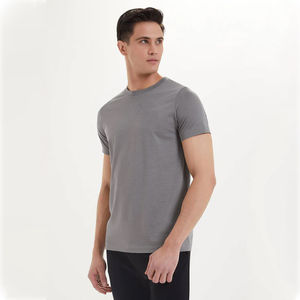 Impresión de moda HeavyWeight 100% algodón al por mayor camiseta de hombre personalizada impresión lisa hombres camisetas de alta calidad hombres camiseta - Product Image 1