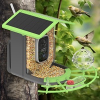 Mangeoire à oiseaux intelligente avec caméra, alimentée par énergie solaire, identification IA, capture automatique, contrôle via application Wi-Fi, station d'observation des oiseaux en extérieur, OEM ODM