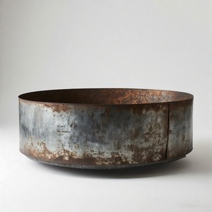 Bol de foyer en métal en fer antique robuste fabriqué à la main de qualité supérieure pour le jardin extérieur, le patio, le camping et la décoration. - Product Image 6