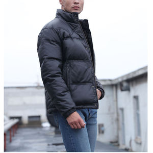 Custom Fashion Style Men's Warm Waterproof Puffer Jacket Wholesale Winter Streetwear <b>Quilted</b> Jacket - Product Image 2
