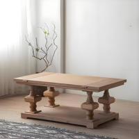 Table basse en bois récupéré rustique Antique Vintage rectangulaire pièce en bois massif meubles de salon confortables pour les maisons