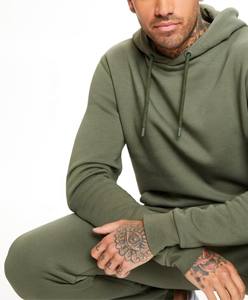 Sudadera con capucha Unisex de talla grande de lujo personalizada de 350gsm 100% chándales de hombre bordado con estampado de algodón de alta calidad - Product Image 4