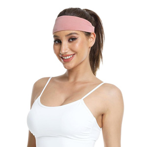 Bandeaux personnalisés avec logo imprimé, poids lourd, antidérapants, respirants, extensibles, absorbant la transpiration, 100% coton, sport, extérieur - Product Image 1