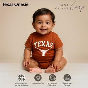 Longhorn Nation Starts Young Texas Baby Onesie - Product Image 1