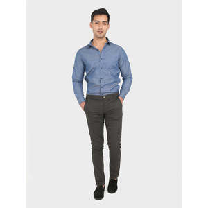 AWAB Pantalón Chino de Sarga 100% Algodón, Corte Recto Casual Ajustado con Logotipo Personalizable, Ligero, Lavado a Color, Talla XL - Product Image 4