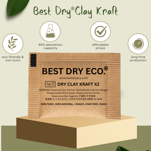 Meilleur argile sèche Kraft 2g DRY CLAY KRAFT X2 Déshydratant - Non toxique 100% biodégradable anti-moisissure pour toutes les industries. - Product Image 3