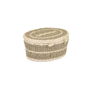 Eco-Friendly Seagrass Handcrafted Coffin Lid Biodegradable Woven Funeral <b>Casket</b> <b>for</b> Green Burials <b>for</b> Pet and Human Baby - Product Image 4