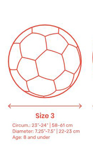 Bulk Sprint Training Soccer <b>Ball</b> | <b>Machine</b> Stitched 320g Long-Lasting Performance & OEM Branding Size 3 - Product Image 2