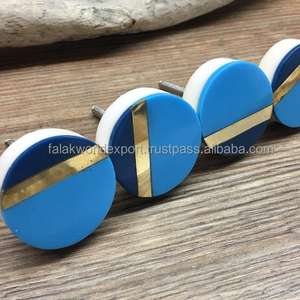 Precio de fábrica, pomo de puerta de madera de lujo, pomos de puerta modernos, pomo de puerta de Metal de resina de madera, manija, herrajes para muebles de FWE - Product Image 6